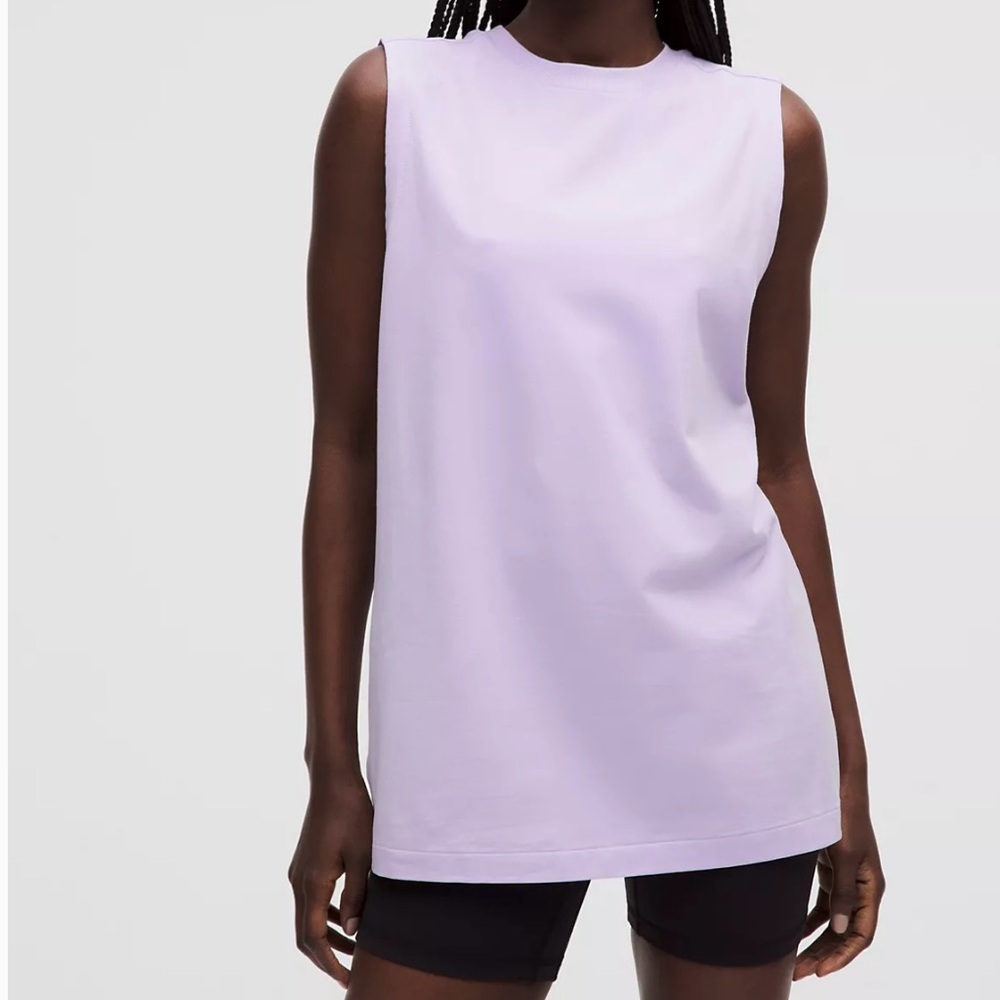 Lululemon Athletica Purple Sleeveless Boxy Muscle Tee